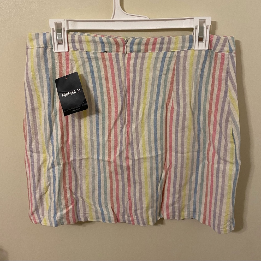 Rainbow mini skirt
